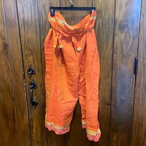 Slit leg fisherman’s pants